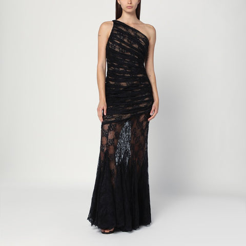 Giuseppe Di Morabito Giuseppe di Morabito Long black lace semi-transparent dress