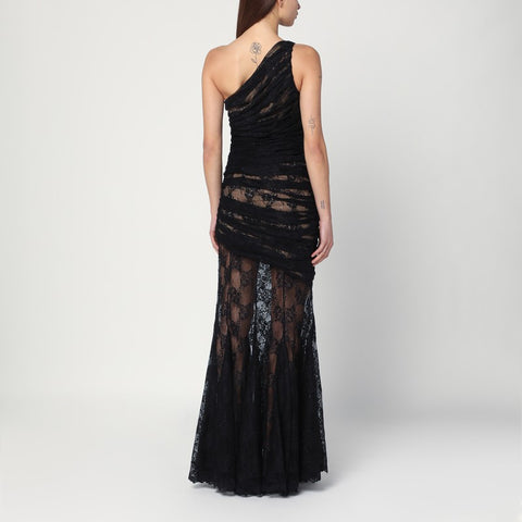 Giuseppe Di Morabito Giuseppe di Morabito Long black lace semi-transparent dress