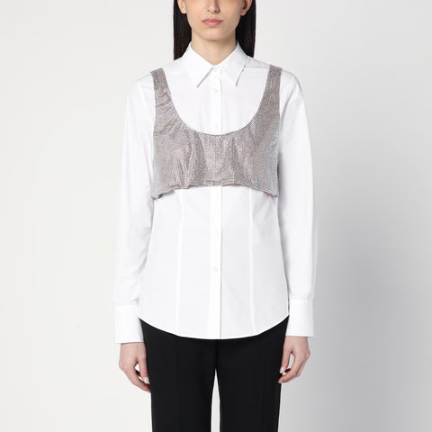 Giuseppe Di Morabito Giuseppe di Morabito White shirt with rhinestone top