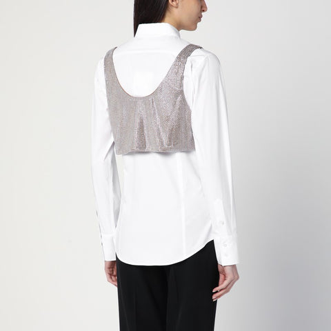 Giuseppe Di Morabito Giuseppe di Morabito White shirt with rhinestone top