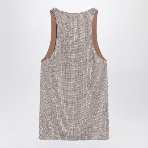Giuseppe Di Morabito Giuseppe di Morabito Tank top with silver rhinestones