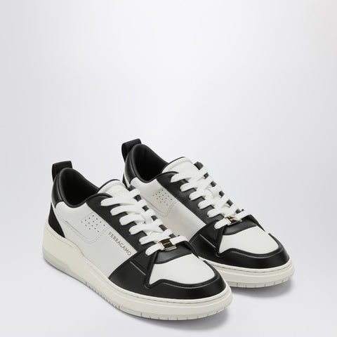 Ferragamo Ferragamo Low black/white leather trainer