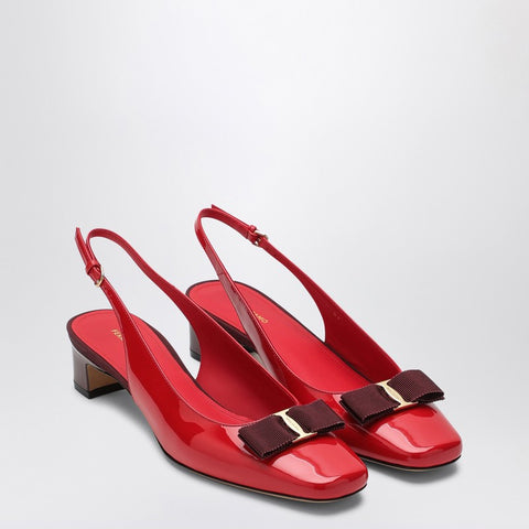 Ferragamo Ferragamo Vara red/burgundy slingback