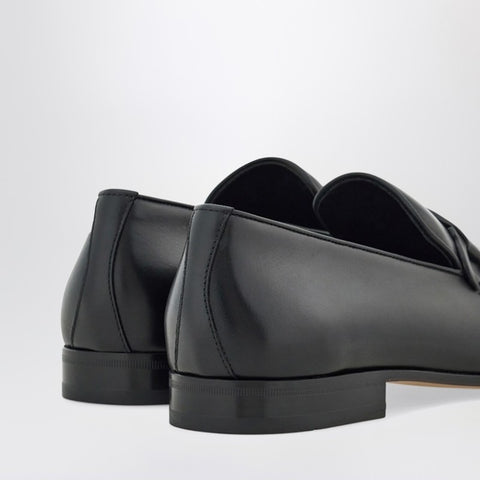 Ferragamo Ferragamo Black loafer with Gancini logo