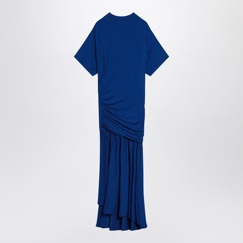 Ferragamo Ferragamo Long blue dress with draping