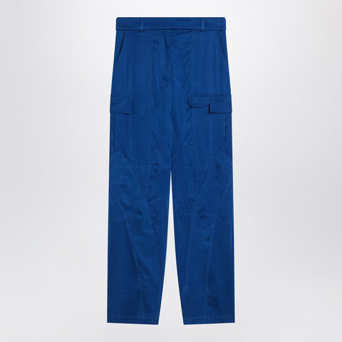 Ferragamo Ferragamo Electric blue cargo trousers