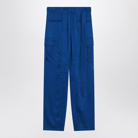 Ferragamo Ferragamo Electric blue cargo trousers