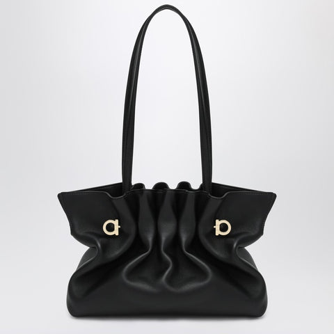 Ferragamo Ferragamo Soft-Bag Small black leather