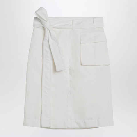 Ferragamo Ferragamo White wrap skirt in cotton blend