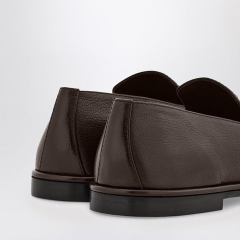 Ferragamo Ferragamo Dark brown leather loafer