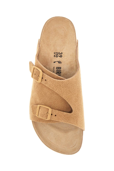 Birkenstock Birkenstock beige suede zurich sandals with adjustable buckles