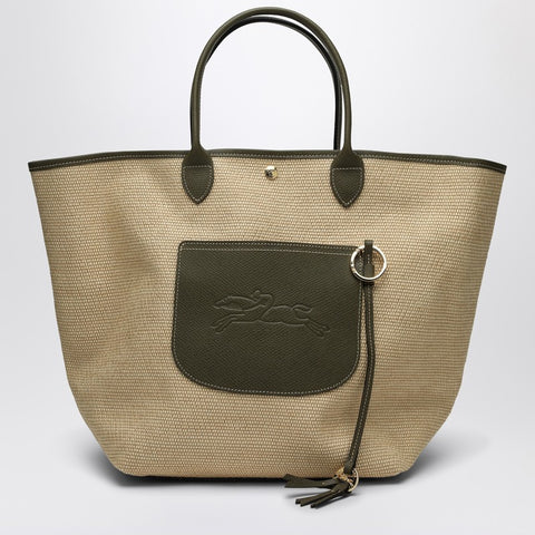 Longchamp Longchamp Basket bag L Le Pliage dark green