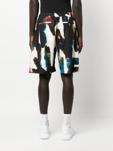 Alexander Mcqueen Alexander McQueen Straight Print Shorts