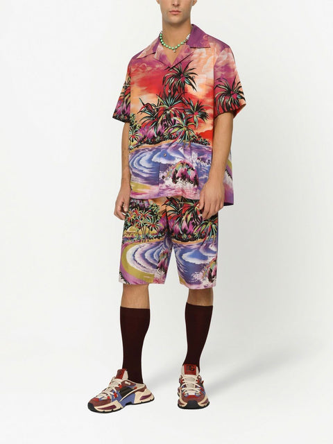 Dolce & Gabbana Dolce & Gabbana graphic-print bermuda shorts