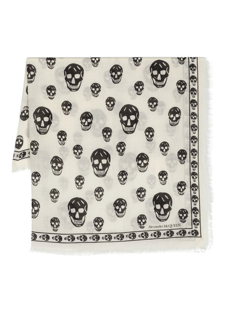 Alexander Mcqueen Alexander McQueen Scarfs White