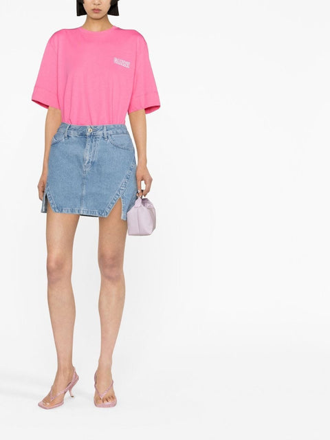 Ganni GANNI T-shirts and Polos Pink