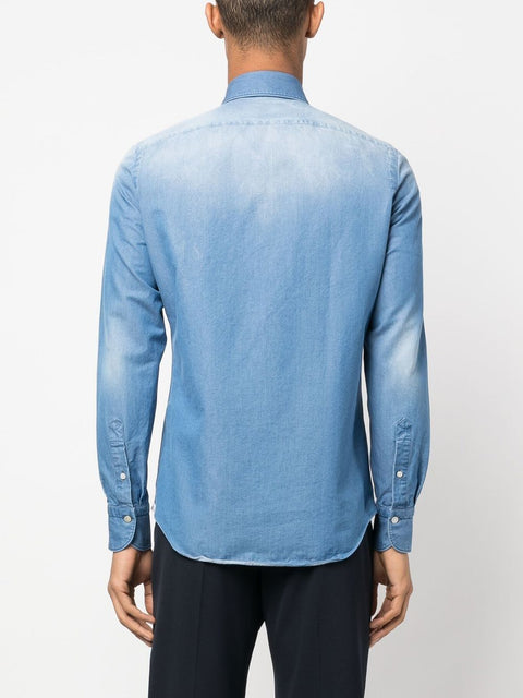 Finamore 1925 Napoli FINAMORE 1925 NAPOLI Shirts Clear Blue