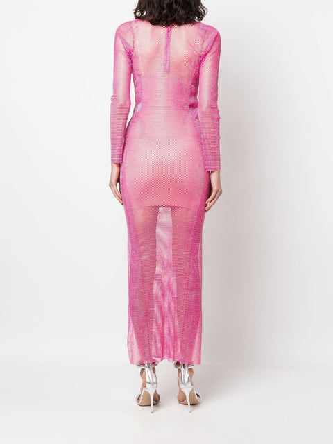 Santa Brand Santa Brand rhinestone-embellished maxi dress