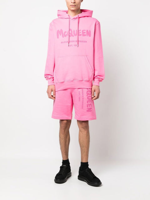 Alexander Mcqueen Alexander McQueen Graffiti-print Track Shorts
