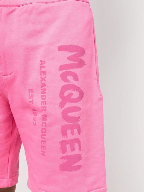 Alexander Mcqueen Alexander McQueen Graffiti-print Track Shorts