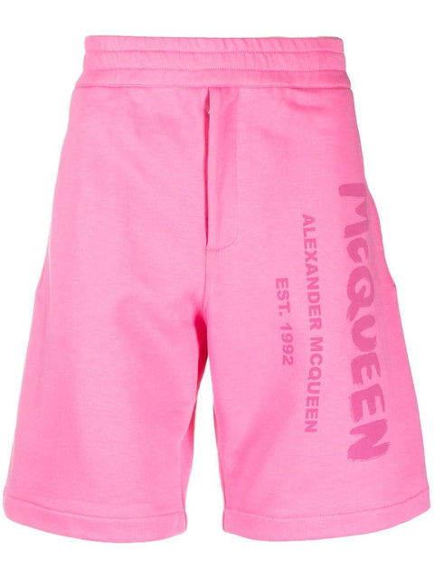 Alexander Mcqueen Alexander McQueen Graffiti-print Track Shorts