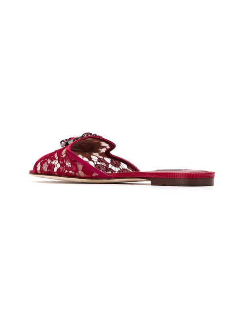 Dolce & Gabbana Dolce & Gabbana Rainbow Lace brooch-detail sandals