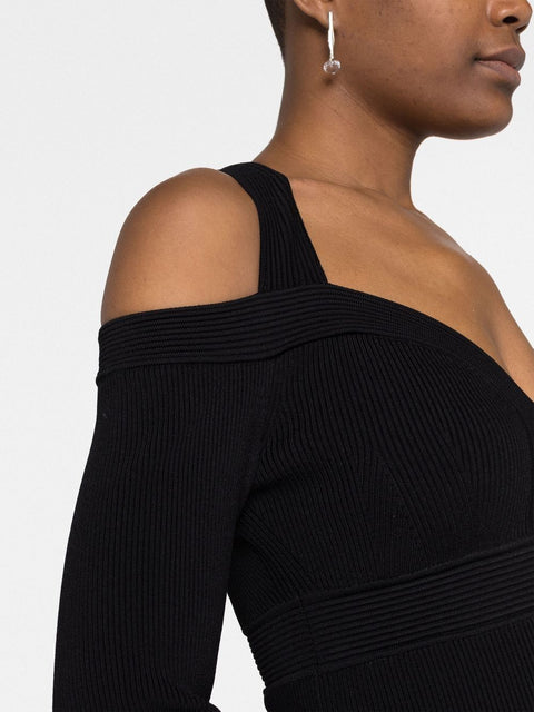 Alexander Mcqueen Alexander McQueen Short knitted dress with V-neck