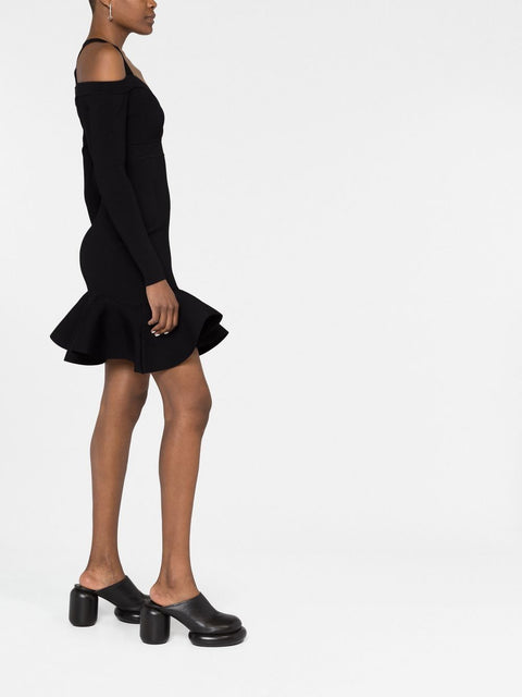 Alexander Mcqueen Alexander McQueen Short knitted dress with V-neck
