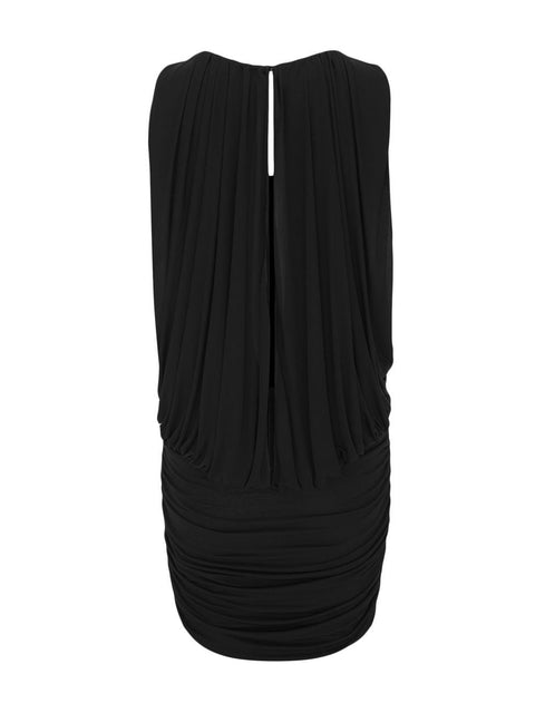 Saint Laurent Saint Laurent Sleeveless Draped Minidress