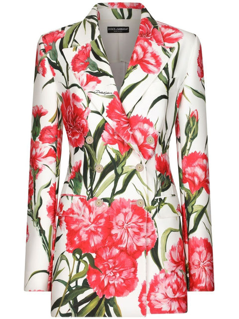 Dolce & Gabbana Dolce & Gabbana floral print double-breasted blazer