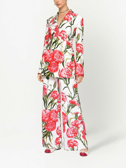 Dolce & Gabbana Dolce & Gabbana floral print double-breasted blazer