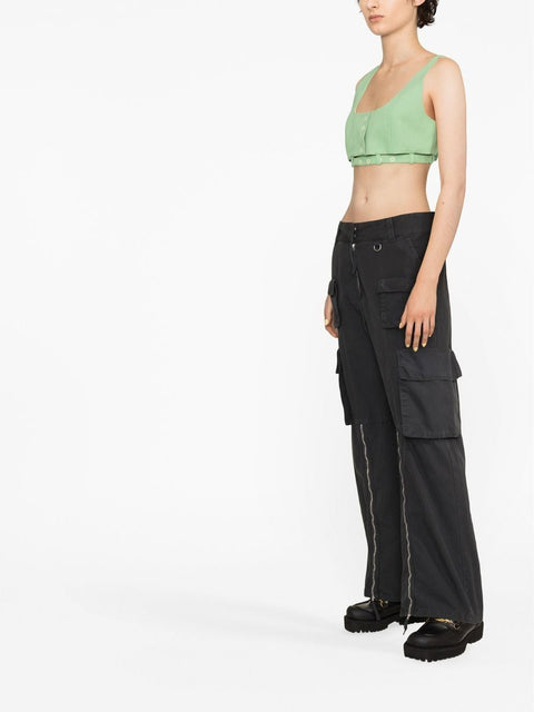 Ganni Ganni cropped tank top