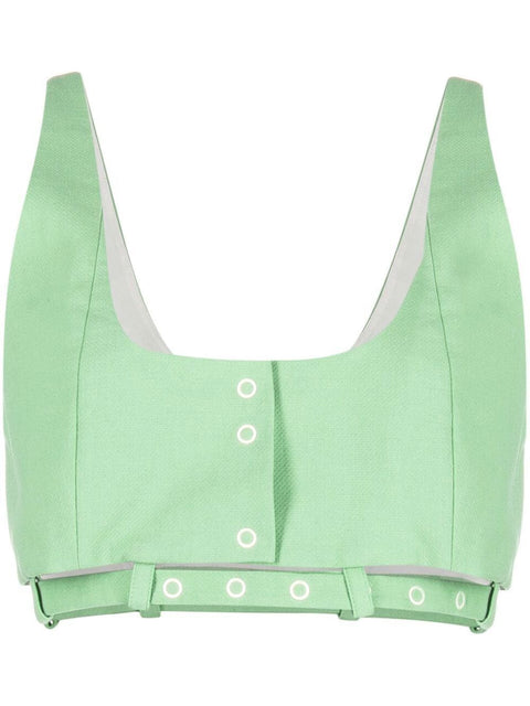 Ganni Ganni cropped tank top