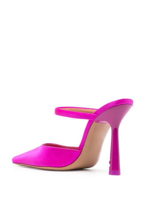 Off White Off White satin lollipop mules