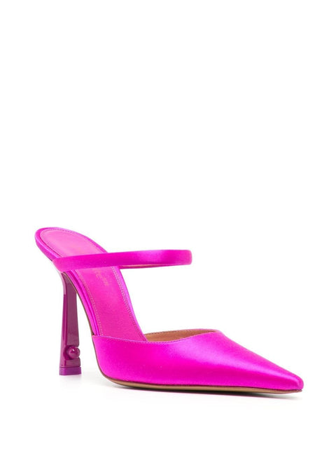 Off White Off White satin lollipop mules