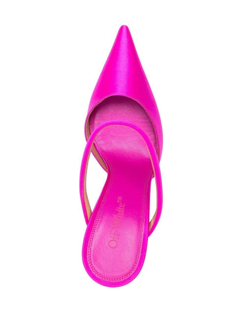 Off White Off White satin lollipop mules