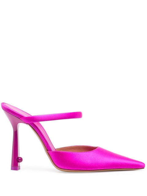 Off White Off White satin lollipop mules