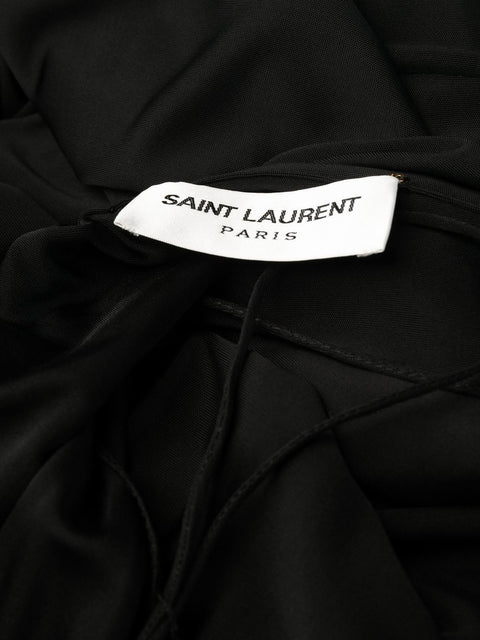 Saint Laurent Saint Laurent draped sleeveless jersey dress