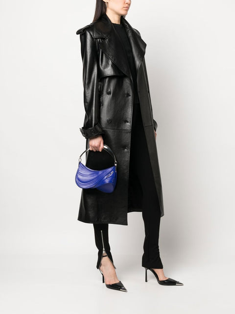 Mugler Mugler small Spiral Curve 01 embossed tote bag
