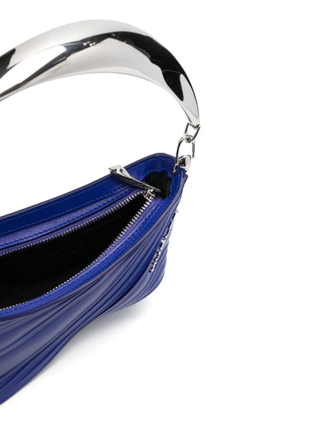 Mugler Mugler small Spiral Curve 01 embossed tote bag