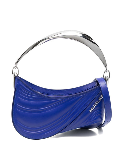 Mugler Mugler small Spiral Curve 01 embossed tote bag