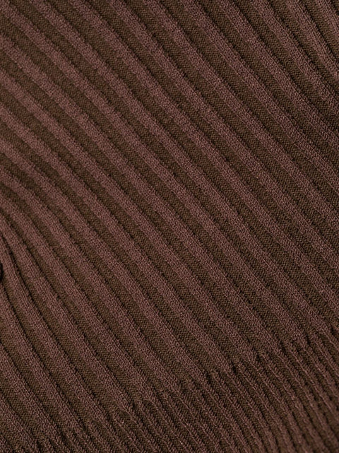 Andrea Adamo Andrea Adamo halterneck-fastening ribbed-knit bodysuit