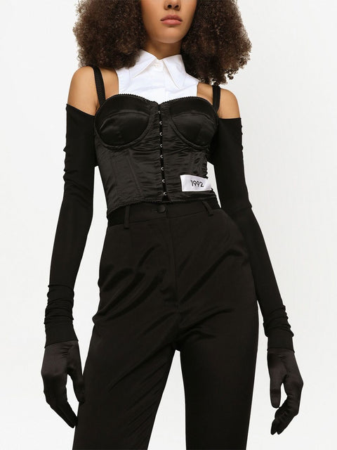 Dolce & Gabbana Dolce & Gabbana layered-shirt corset top