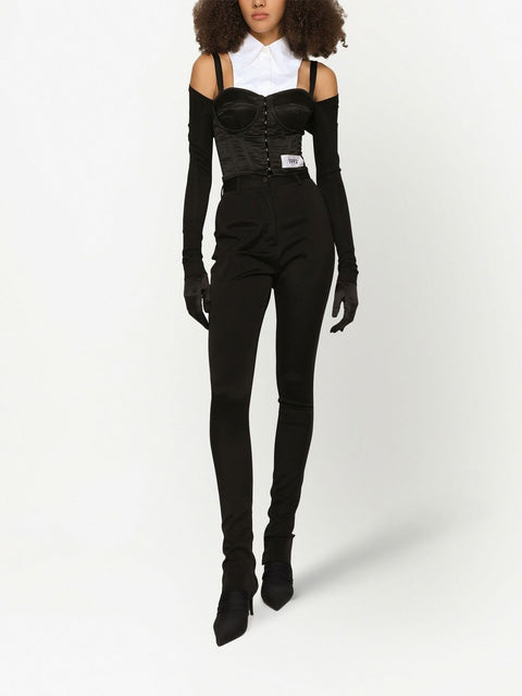 Dolce & Gabbana Dolce & Gabbana layered-shirt corset top