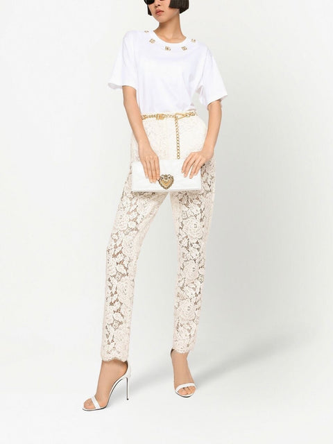 Dolce & Gabbana Dolce & Gabbana Floral lace trousers