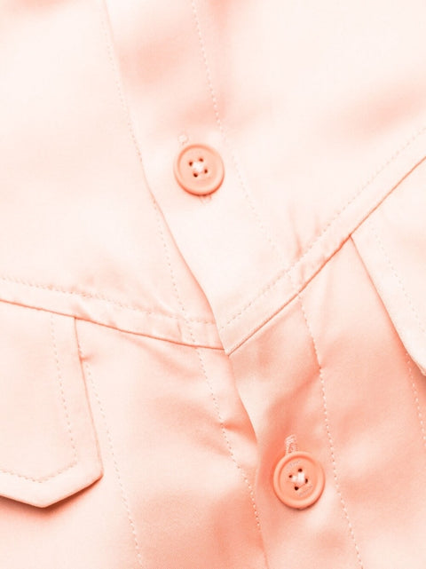 Off White Off White twist-detail shirt dress