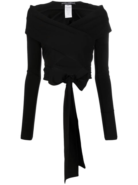 Dolce & Gabbana Dolce & Gabbana cut-out Wrap Top