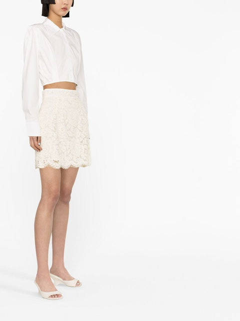 Dolce & Gabbana Dolce & Gabbana floral-lace miniskirt