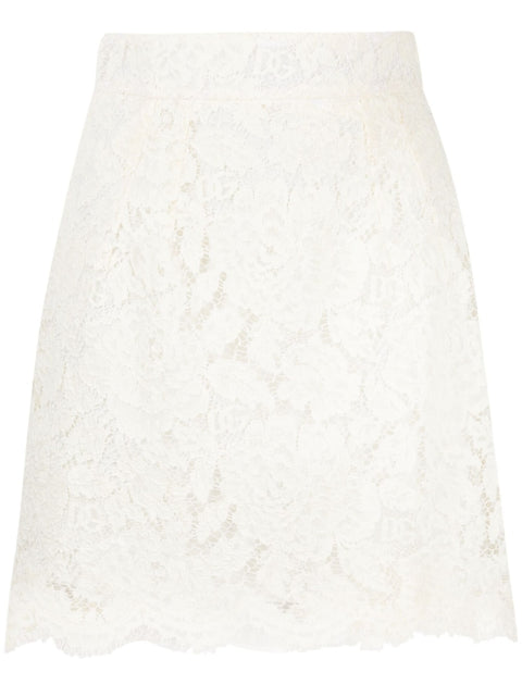 Dolce & Gabbana Dolce & Gabbana floral-lace miniskirt