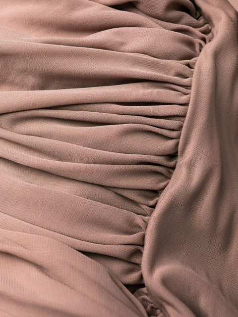 Saint Laurent Saint Laurent Sleeveless Draped Minidress